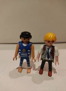 Playmobil Detective and Police Diver Figures