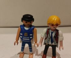 Playmobil Detective and Police Diver Figures