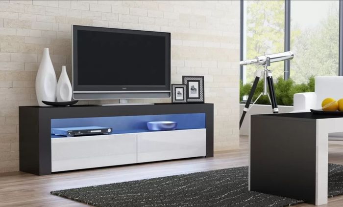 LED Light TV Stand Living Room Furniture