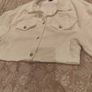 Ladies Cropped White Jacket Image 2