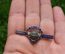 Wwii/ 1940s British Legion - Womens Section Enamel Badge. Female/ Home Front