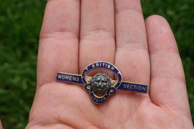 Wwii/ 1940s British Legion - Womens Section Enamel Badge. Female/ Home Front