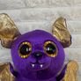 Ty Beanie Boos COUNT the Purple Halloween Bat approx. 6" Used Please see photos Image 7