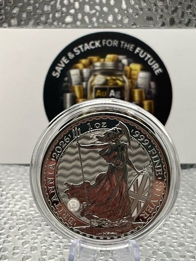 1oz Fine 999 Silver Bullion Britannia 2026 Coin.