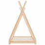 Kids Bed Frame Solid Pine Wood 90x200 cm Image 2
