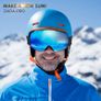 Ski goggles, Mens Women Skiing goggles Adults Over Glasses OTG Anti-fog Frameless For Snowboard Jet Snow, UV Protection Sunglasses Image 8