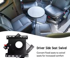New Universal Manual Seat Swivel Adaptors kit - Compatible with Sprinter, Primastar, VW T6/T5 Multi-van conversion