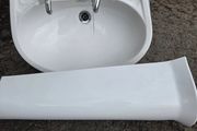 Bathroom sink and pedestal