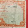 Irish 1962 Lavery ten shilling banknote in used condition Image 3