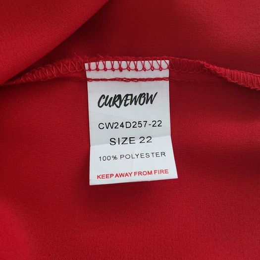 Brand new red satin dress, Size 22
