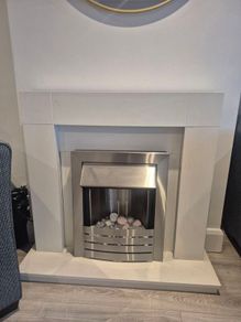 free standing electric fireplace