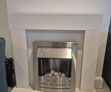 free standing electric fireplace