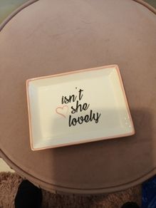 Rectangle trinket dish