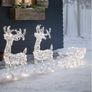Christmas LED Reindeer with Sleigh for Outdoor and Indoor Image 2