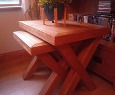 solid oak nest of  tables  X range
