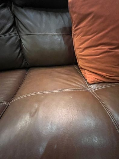 Calia Italia Genuine Leather Corner Sofa