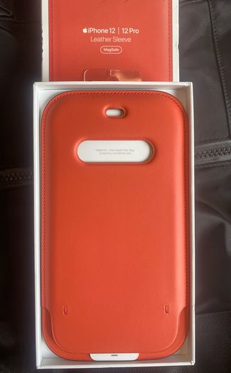 Apple IPhone 11 12 13 14 Pro Leather sleeve cover case with MagSafe original