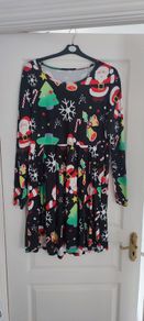 Women's Long sleeve Christmas Dress size XL (18)