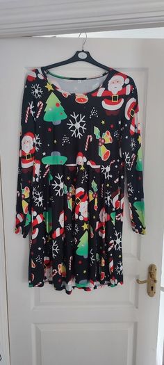 Women's Long sleeve Christmas Dress size XL (18)