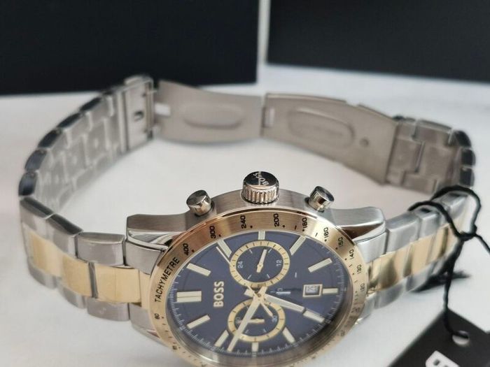 BOSS Men's Allure (44mm) Blue Dial / Two-Tone Stainless Steel Bracelet  1514163