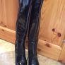 High Heel, Black Knee Boots Image 2