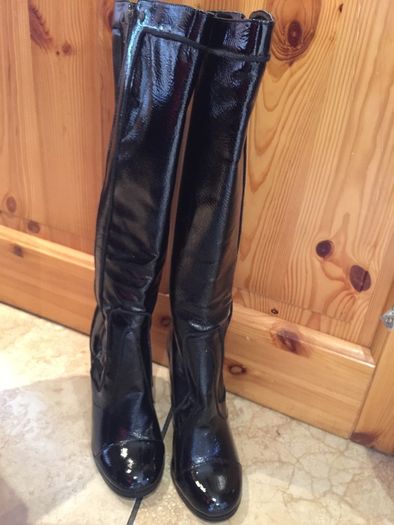 High Heel, Black Knee Boots