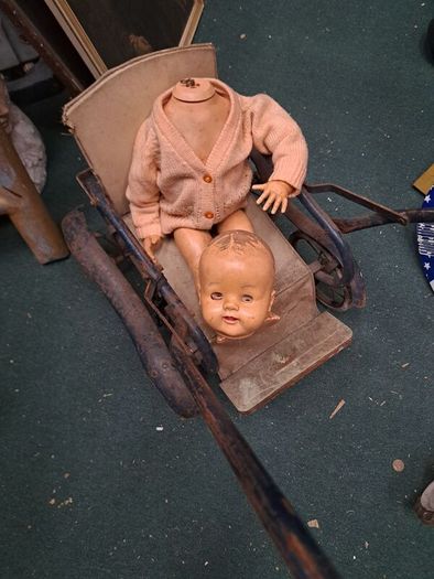 Antique Childs Pram @Doll