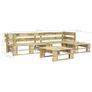4 Piece Garden Lounge Set Pallets Wood Image 4