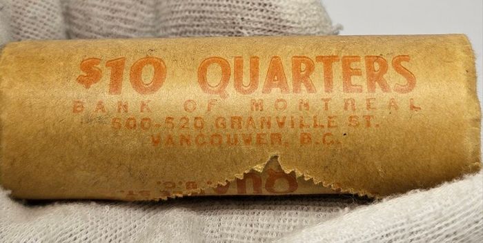 Canada 1968 Silver Quoter Original Bank Roll Sealed 40 Coins 25 Cent
