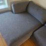 Grey Corner Sofa with Storage Footstool Image 5