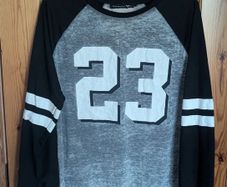 Varsity Sport Long Sleeve Top Size L