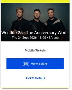 Westlife 24th Sept Standing