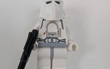 100% Lego Snowtrooper, Light Bluish Gray Hips, White Hands Hoth Stormtrooper