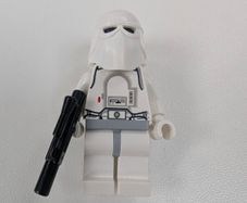 100% Lego Snowtrooper, Light Bluish Gray Hips, White Hands Hoth Stormtrooper