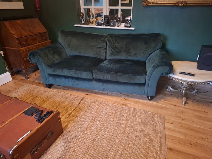 Velvet sofa