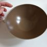 Set of Six Vintage MCM Poole Pottery Twintone Twin Handled Consomme Soup Bowls Plus Matching Underplates, All in Colourway C54, Sepia and Mushroom, Streamline Shape, Circa 1952 - 1970s Image 10
