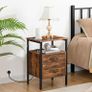 2 Bedside Table, Side Table with Charging Station Image 6