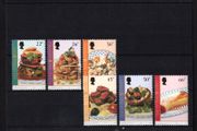 2001 Isle of Man Europa. Water, a natural treasure, Local Dishes prepared by Kevin Woodford Commemorative Stamps Mint Never Hinged (MNH)