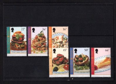 2001 Isle of Man Europa. Water, a natural treasure, Local Dishes prepared by Kevin Woodford Commemorative Stamps Mint Never Hinged (MNH)
