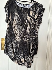 Animal Print Top (Size 14)