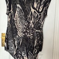 Animal Print Top (Size 14)