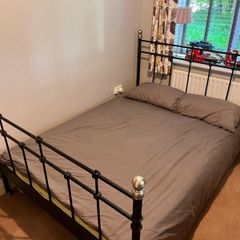 Double bed and mattress