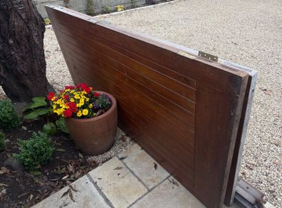 Garage Doors Solid Heavy Teak