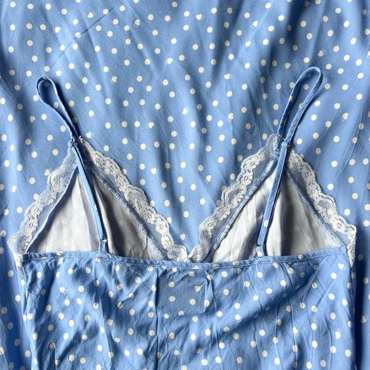 Des Petits Hauts blue strap camisole dress size small