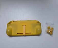 Orzly Switch Lite Essential Pack - Accessory Bundle (Yellow)