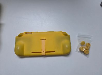 Orzly Switch Lite Essential Pack - Accessory Bundle (Yellow)