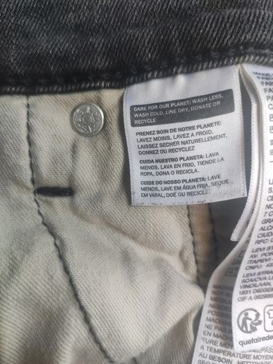 Levi's 512 Lo-Ball  Jeans Grey/Black W31 L34