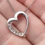Sterling Silver Love Heart Pendant Set Image 8