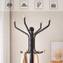 Metal Coat Rack, Clothes Stand, Hat Handbag Hanger, 182 cm Tall Hall Tree (FREE POSTAGE) Image 3