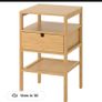Two Bamboo NORDKISA Bedside Tables / Lockers Image 4